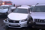 Последствие массового ДТП на трассе М4 в Адыгее, 17 января 2020 года