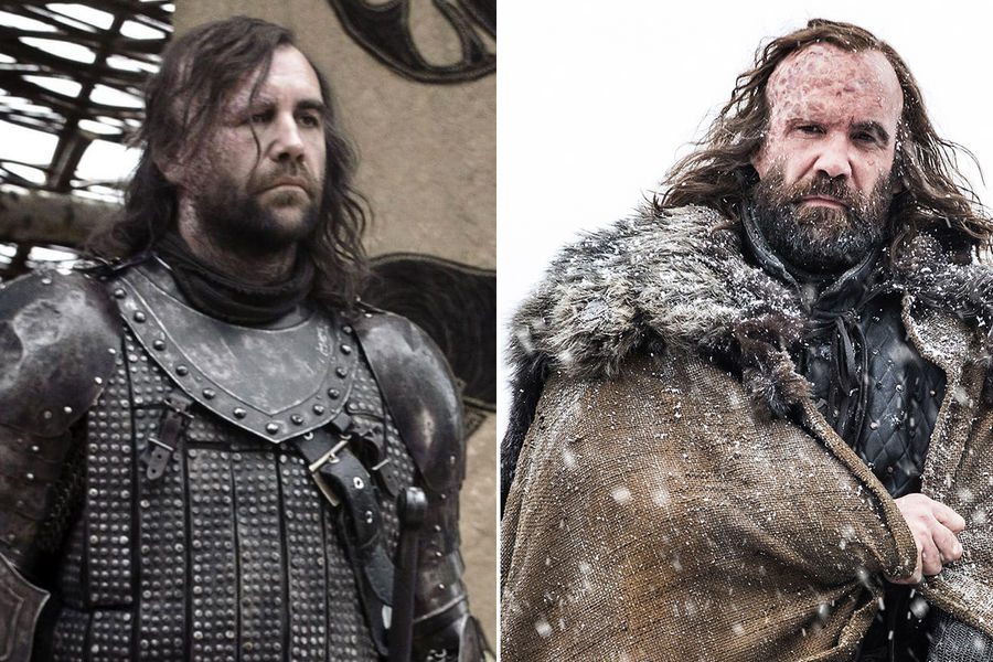 <b>Сандор Клиган «Пес» &mdash; Рори Макканн</b>
<br><br>Пес ради денег готов на&nbsp;все, умеет выживать и убивать, что и демонстрирует на&nbsp;протяжении всех сезонов. На&nbsp;момент встречи с&nbsp;Арьей Сандор Клиган был личными охранником принца Джоффри Баратеона. Затем его же и предал, когда спас Сансу от изнасилования и признался ей в&nbsp;преданности