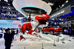 Автомобиль Aion V на международном автосалоне Auto China 2024 в Пекине 