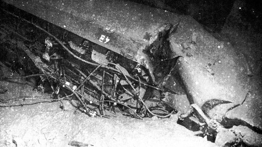 Останки французской подводной лодки «Эвридика», погибшей 4 марта 1970 года в Средиземном море