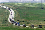 Югославские военные покидают Косово. 12 июня 1999 года