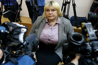 Наталья Дынькова перед оглашением приговора в Замоскворецком суде