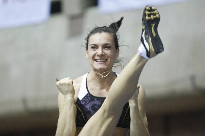 Елена Исинбаева в 2010 году