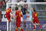 Черногорец Андреа Делибашич на первой добавленной минуте матча против англичан сравнивает счет