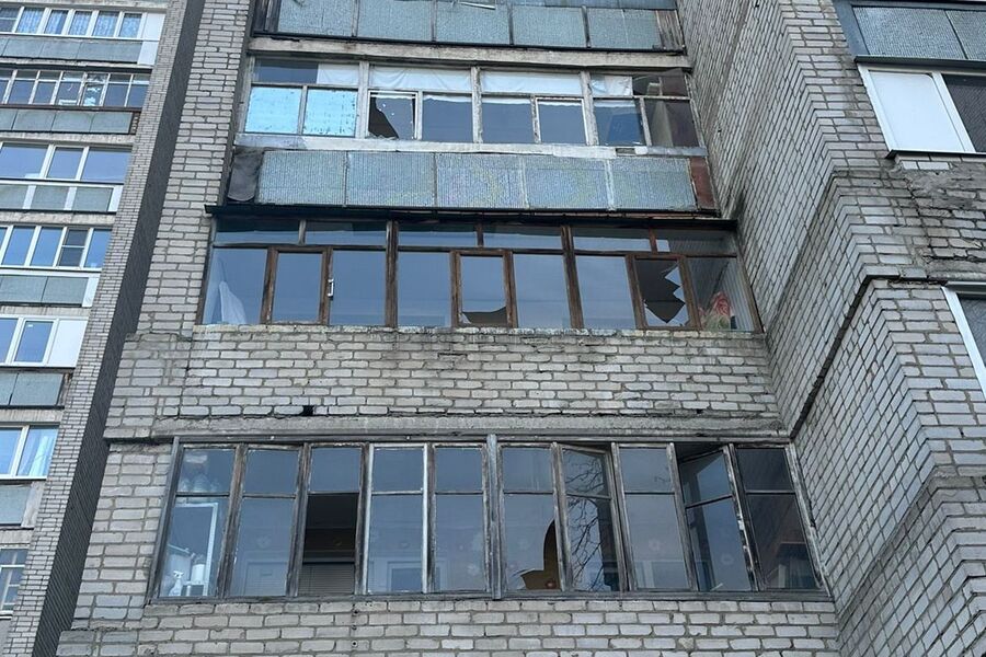 Несколько домов получили повреждения в Воронеже в результате атаки БПЛА