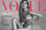 <b>Джиджи Хадид, Vogue France, 2016</b>
<br><br>
К своим 20 годам американская супермодель Джиджи Хадид уже успела украсить обложки австрийского, итальянского, бразильского, голландского и испанского Vogue. Французская версия издания стала первой «голой» обложкой манекенщицы.
<br><br>
Изначально снимков, сделанных знаменитым дуэтом фэшн-фотографов, Мертом Аласом и Маркусом Пигготтом, было два: на первом Хадид позировала в твидовом пиджаке Chanel на голое тело, на втором — полностью отказалась от одежды, оставив на себе лишь туфли и украшения легендарного французского Дома моды. Анонсируя обложку в соцсетях, супермодель пояснила: «В этом варианте на мне в основном Chanel №5».