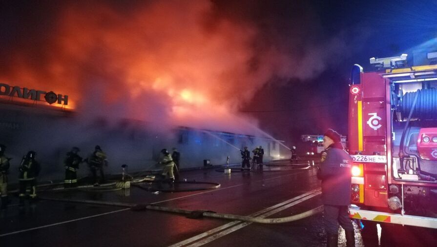 112: опубликовано видео с моментом начала пожара в костромском Полигоне
