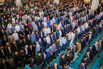 Во время торжественного намаза по случаю праздника Ураза-байрам в Соборной мечети, 10 апреля 2024 года