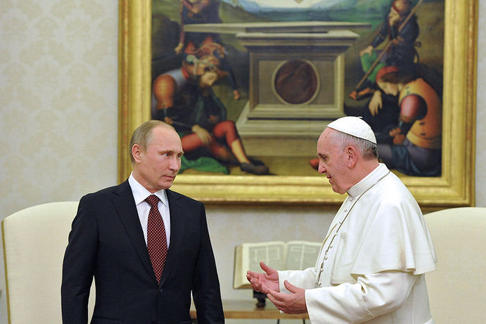 Папа Римский Франциск I встретился в&nbsp;Ватикане с&nbsp;Владимиром Путиным