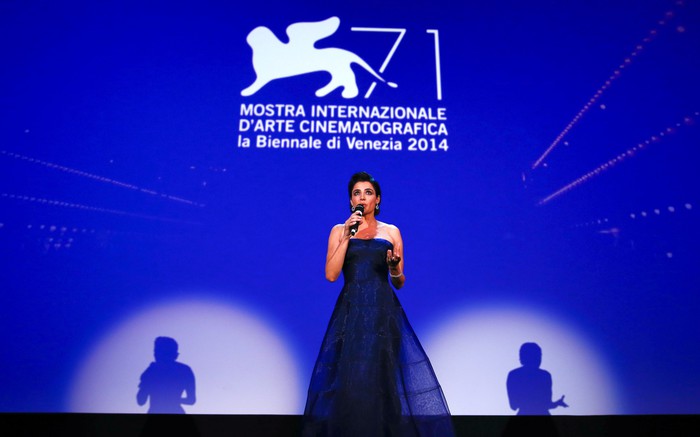 Актриса Луиза Раньери выступает на&nbsp;церемонии открытия 71-го кинофестиваля в&nbsp;Венеции
