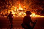 Тушение лесных пожаров в Калифорнии. 16 сентября 2014 года