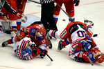Хоккеисты сборных России и Чехии в третьем матче на Евротуре