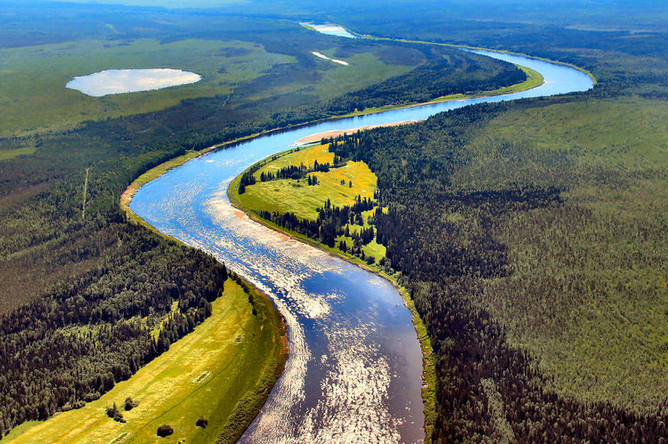 Река Печора в Ижемском районе, Республика Коми