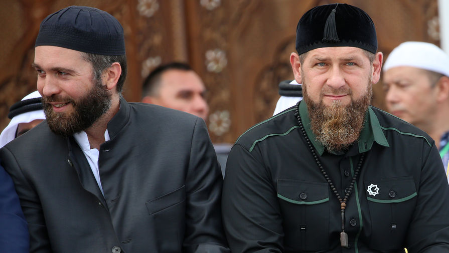 Глава Чечни Рамзан Кадыров во время открытия мечети имени Рамзана Кадырова в&nbsp;Шали, 23 августа 2019 года

