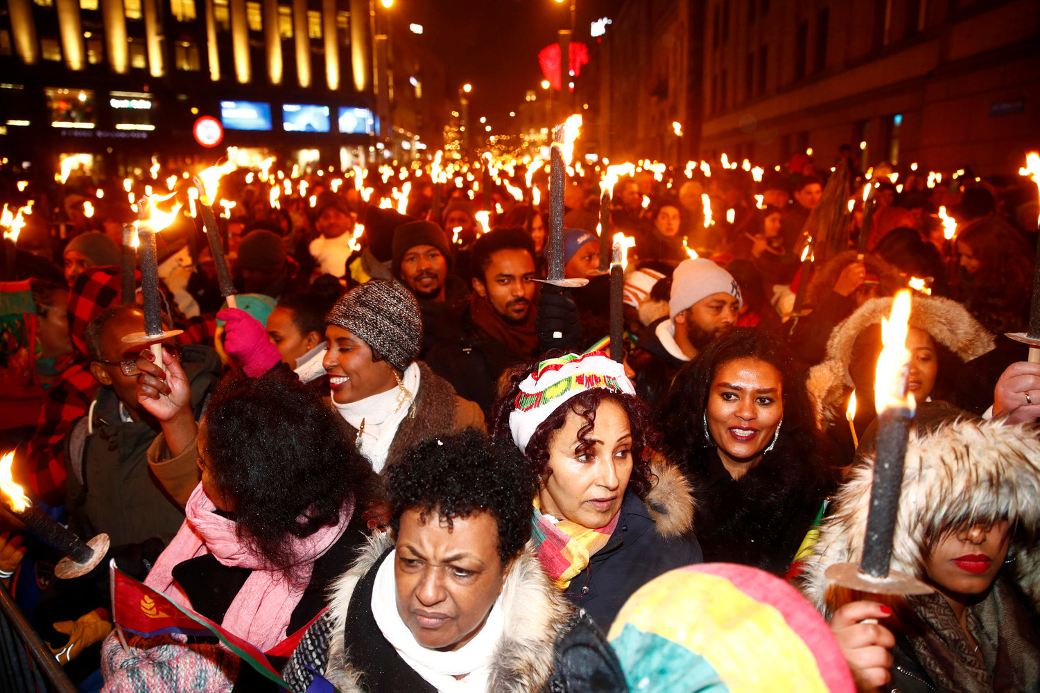 Во время парада в честь лауреата Нобелевской премии мира в Осло, 10 декабря 2019 года