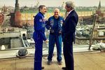 Джон Керри с астронавтом NASA Скоттом Келли и космонавтом «Роскосмоса» Михаилом Корниенко на крыше отеля Ritz-Carlton в центре Москвы
