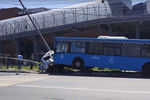 Последствия аварии с участием рейсового автобуса в ТиНАО, 13 июня 2019 года