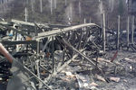 Разрушения после аварии на шахте «Распадская» вблизи города Междуреченска Кемеровской области, 9 мая 2010 года 