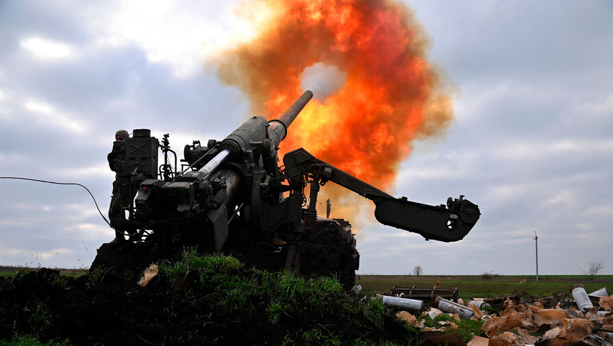 Российские артиллеристы уничтожили миномет и гаубицу на правом берегу в Херсонской области