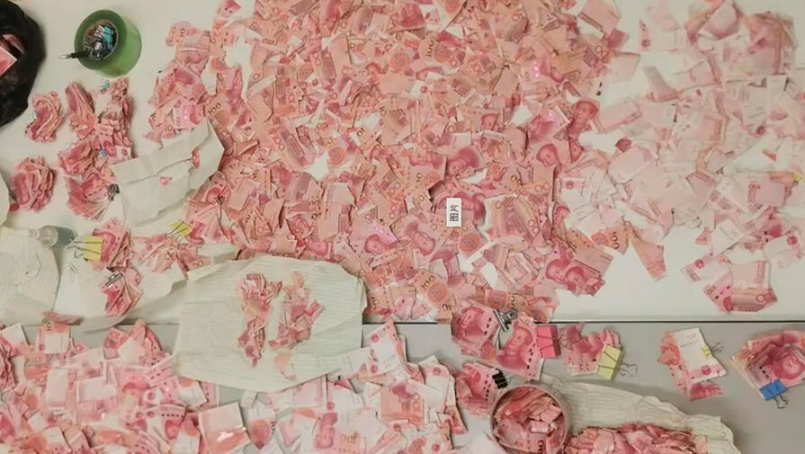 Женщина попросила банк заменить купюры, изрезанные на 100 тысяч кусочков