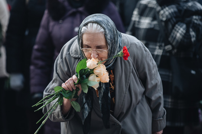 Памятные мероприятия около Театрального центра на Дубровке, 26 октября 2017 года