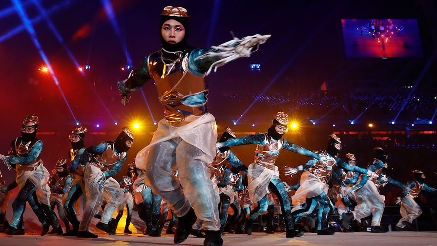 Церемония открытия Олимпиады в южнокорейском Пхёнчхане, 9 февраля 2018 года