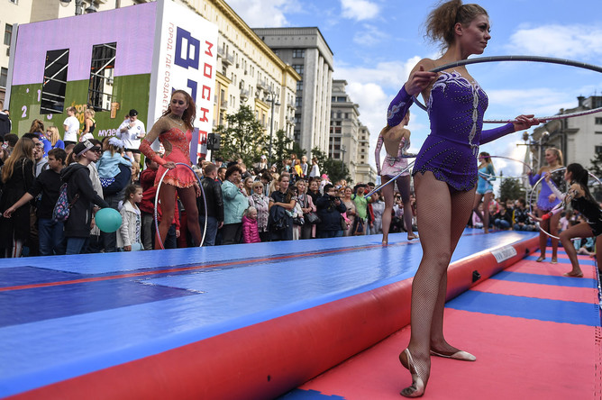 Во время празднования Дня города в Москве