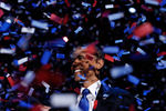 Барак Обама празднует победу на выборах, 6 ноября 2012 года