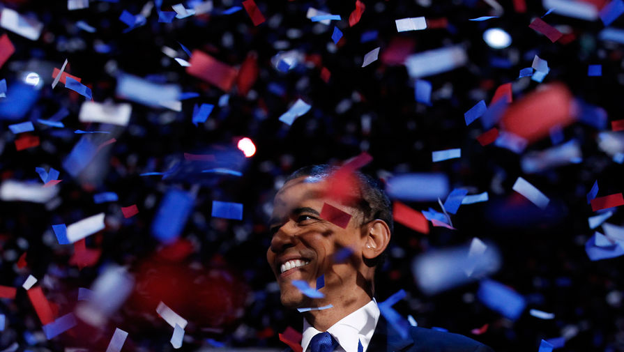 Барак Обама празднует победу на&nbsp;выборах, 6&nbsp;ноября 2012&nbsp;года