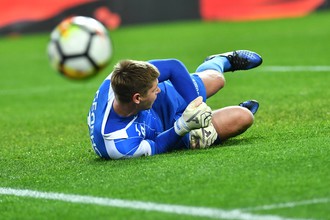 Вратарь «Уфы» Александр Беленов