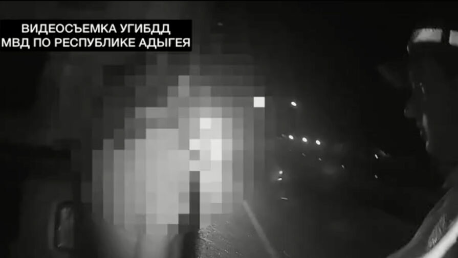 В Адыгее пьяная девушка, управлявшая КамАЗом, устроила скандал сотрудникам ДПС