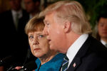 Канцлер Германии Ангела Меркель и президент США Дональд Трамп 
