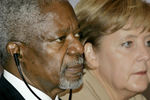Кофи Аннан и Ангела Меркель, 2007 год