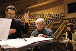 Дирижер Владимир Юровский и композитор Геннадий Гладков на репетиции концерта в честь своего юбилея, февраль 2010 года