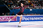 Анна Щербакова выступает в произвольной программе на чемпионате России — 2022