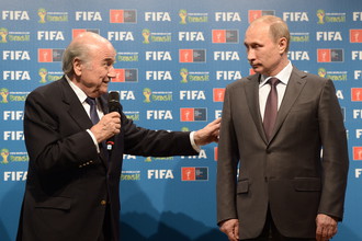 Йозеф Блаттер и Владимир Путин