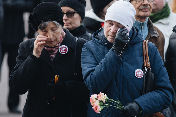 Памятные мероприятия около Театрального центра на Дубровке, 26 октября 2017 года