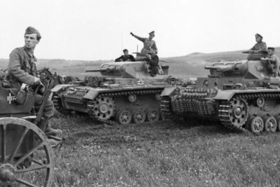 Немецкие танки на Балканах