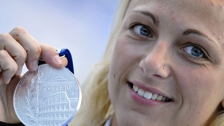 Даниэла Самульски с серебряной медалью чемпионата Европы в Риме