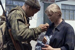 <b>«Пленный» (2008)</b>
<br><br>
Действие картины, снятой по повести Владимира Маканина «Кавказский пленный», разворачивается летом 2000 года во время чеченской войны. Двое российских солдат должны вызвать подмогу для попавшей под обстрел и оставшейся без связи армейской колонны. Во время выполнения задания они берут в плен чеченского юношу Джамала. Героиня Пересильд — девушка Настя, которая оказывается в центре опасных событий. Фильм Алексея Учителя получил приз за лучшую режиссуру на Международном кинофестивале в Карловых Варах.