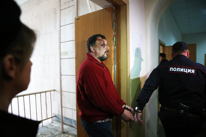 Сергей Телин, задержанный по подозрению в совершении преступления в отношении предпринимателя В. Катаняна