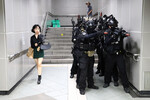 Антитеррористические учения в метро Сеула, Южная Корея, 22 августа 2023 года