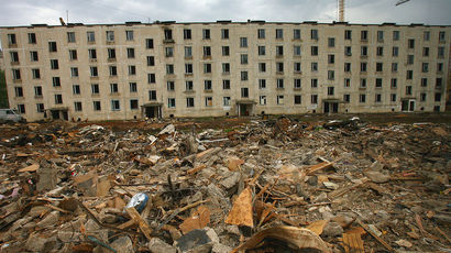 Снос пятиэтажных панельных домов в московском районе Солнцево, 2007 год