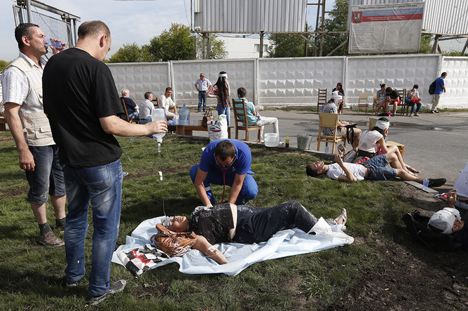 Пострадавшие в результате аварии в метро между станциями «Славянский бульвар» и «Парк Победы» на Арбатско-Покровской линии
