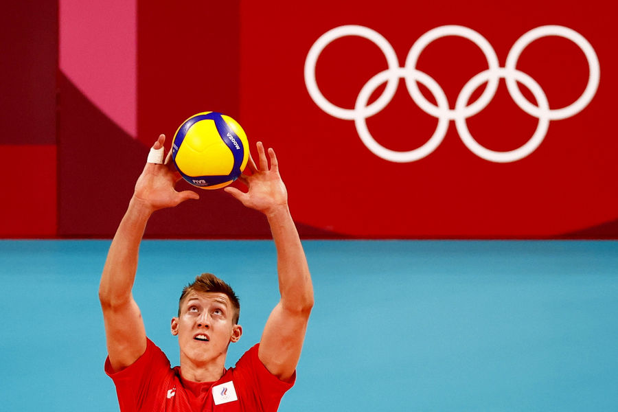 Российский волейболист Дмитрий Волков на Олимпийских играх в Токио