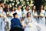 Во время церемонии бракосочетания короля Малайзии Мухаммада Пятого и россиянки Оксаны Воеводиной в Москве, 22 ноября 2018 года
