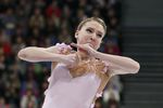 Россиянка Мария Сотскова на чемпионате мира по фигурному катанию в Хельсинки