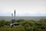 Пуск крылатых ракет «Оникс» берегового комплекса «Бастион»