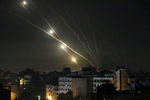 Ракеты, выпущенные палестинскими боевиками по Израилю, 12 мая 2021 года 