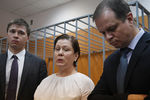 Бывший директор Библиотеки украинской литературы в Москве Наталья Шарина во время оглашения приговора